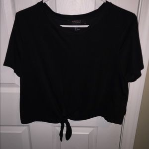 Black Knot Crop Top